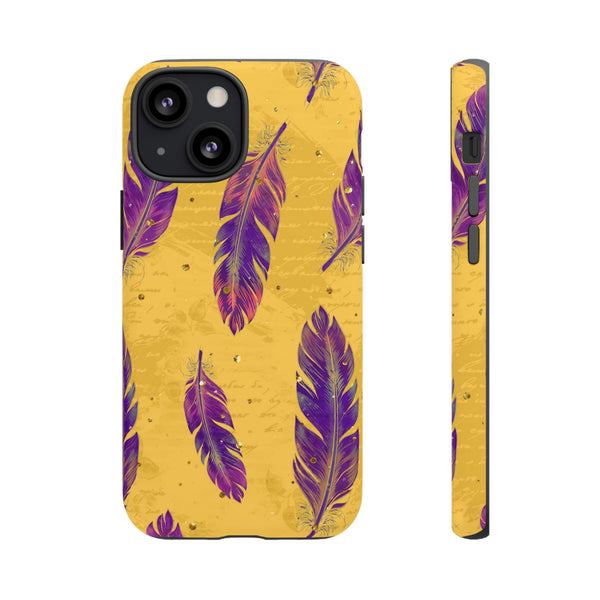 Purple Feathers  - Tough Phone Case