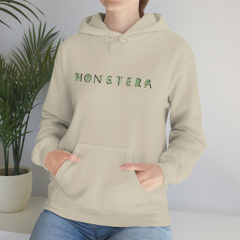 Monstera Leaf Letters Hoodie