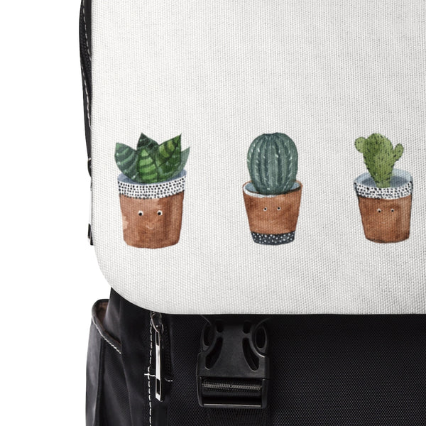 Happy Lil Succulent Shoulder Backpack