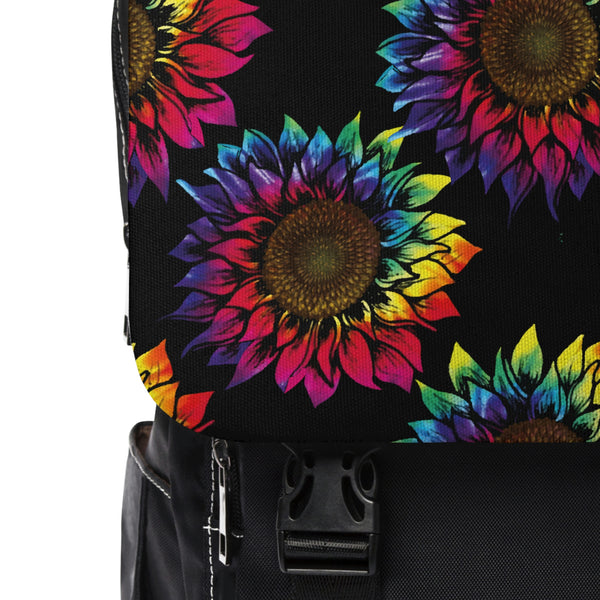 Rainbow Sunflowers - Shoulder Backpack