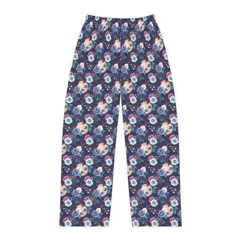 Navy & Pink Florals Women's Pajama Pants