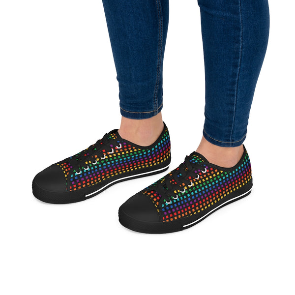 Rainbow Dots - Women's Low Top Sneakers